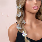 5 pcs Sweet Transparent Butterfly Hairpin Hair Clips Set Hair Accessory Headwear