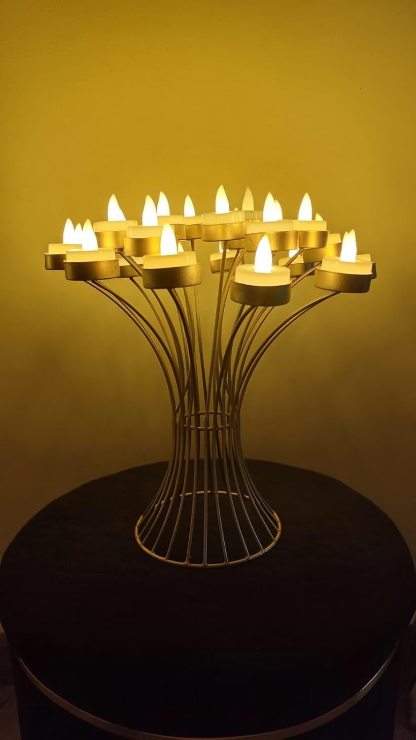 CraftVatika Tealight Candle Holder,Gift Items, Diyas for Home Decor Candle Holder - Diwali Decoration Item Candle Holders - Ideal for Home Decor, Premium Diwali Gift Items