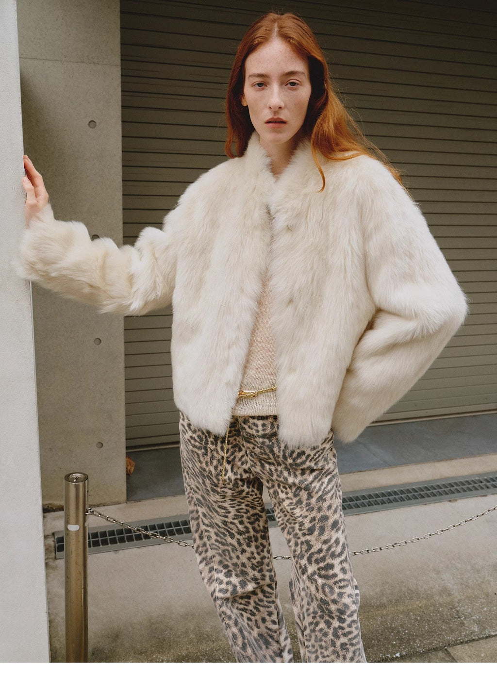 "Healing Eros" casual stand-up collar short Tuscan sheepskin fur coat winter