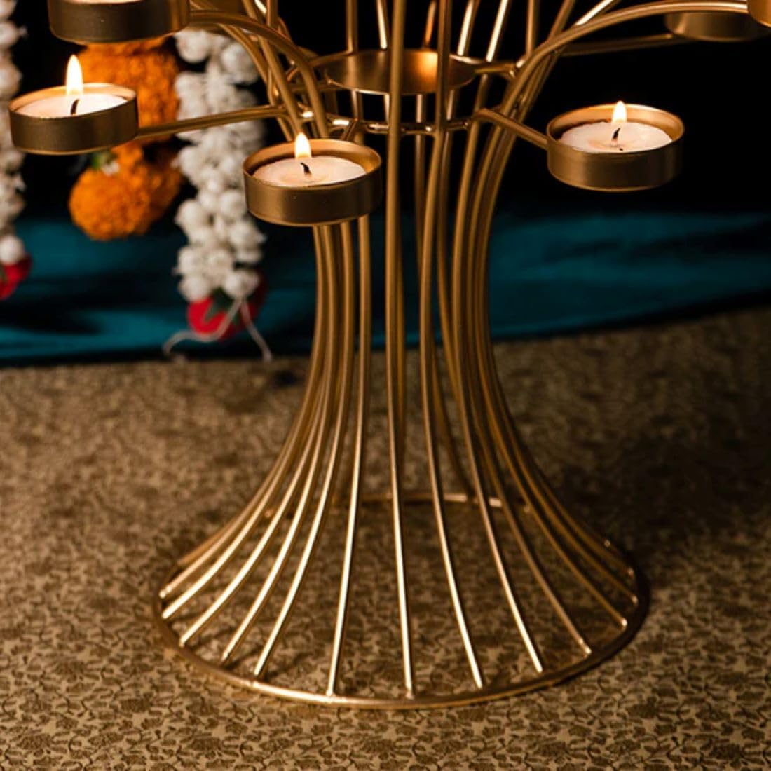 CraftVatika Tealight Candle Holder,Gift Items, Diyas for Home Decor Candle Holder - Diwali Decoration Item Candle Holders - Ideal for Home Decor, Premium Diwali Gift Items