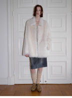 "Autumn Exclusive" Imported Tuscan sheepskin short lapel fur coat