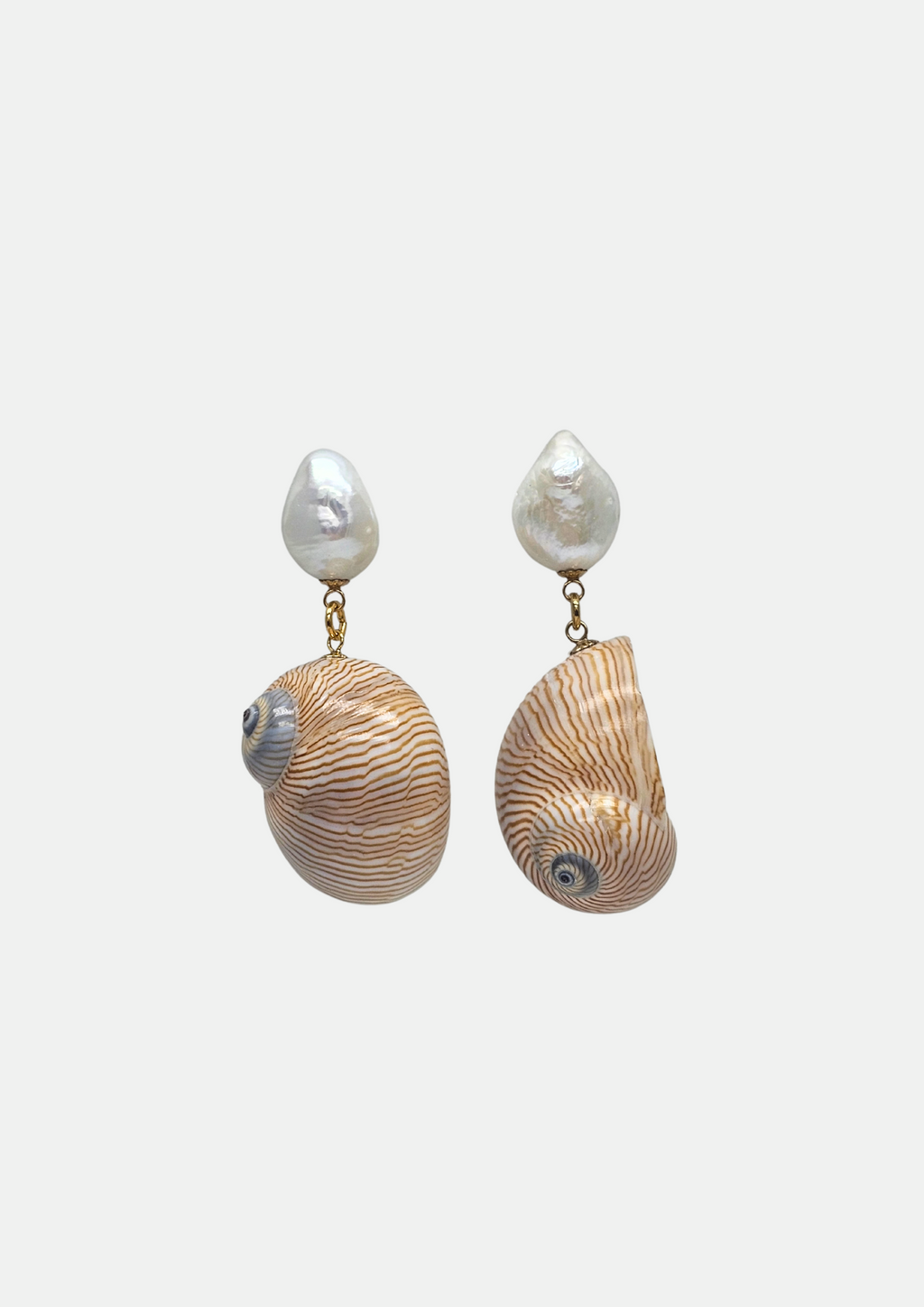 Boucles d'oreilles coquillage Line
