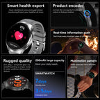 Bluetooth Smartwatch Men HD Sports Fitness (Silver)