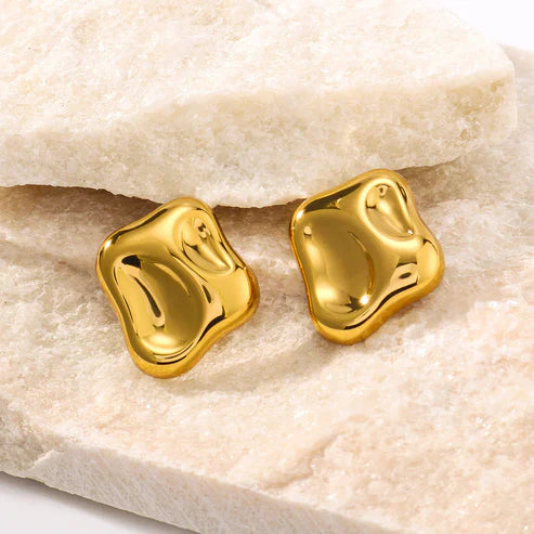 Chunky Stud Earrings - Bold & Stylish Statement Jewelry